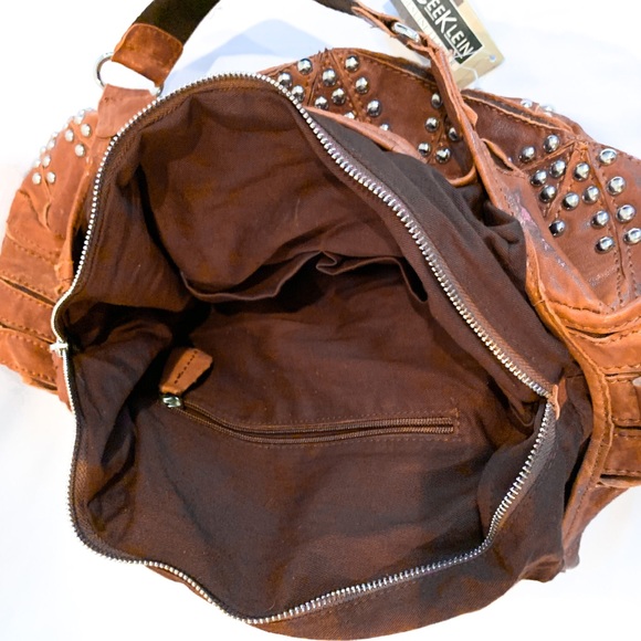 Cee Klein Genuine leather studded hobo NWT - Picture 9 of 9